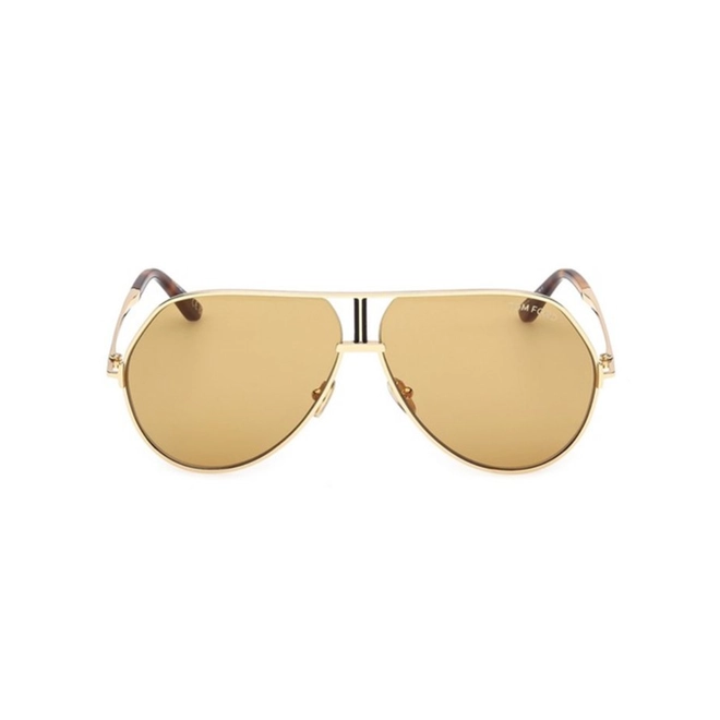 Óculos de Sol Tom Ford FT1281_6330E Metal Dourado com lentes na cor Dourado 2