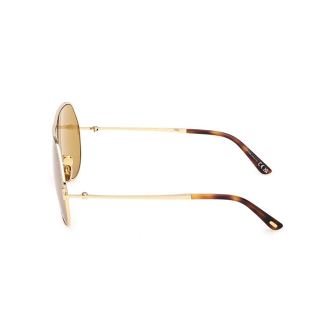 Óculos de Sol Tom Ford FT1281_6330E Metal Dourado com lentes na cor Dourado 3