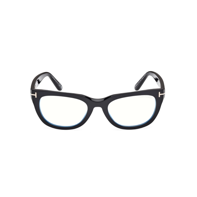 Óculos de Grau Tom Ford FT6066-B_53001 Acetato Preto 2