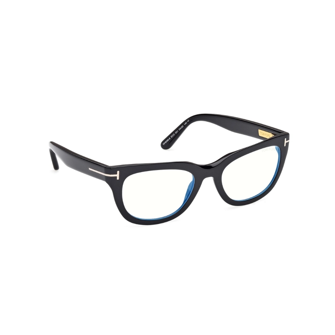 Óculos de Grau Tom Ford FT6066-B_53001 Acetato Preto 3