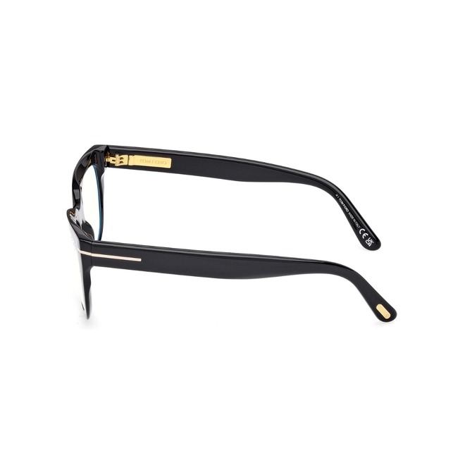 Óculos de Grau Tom Ford FT6066-B_53001 Acetato Preto 4