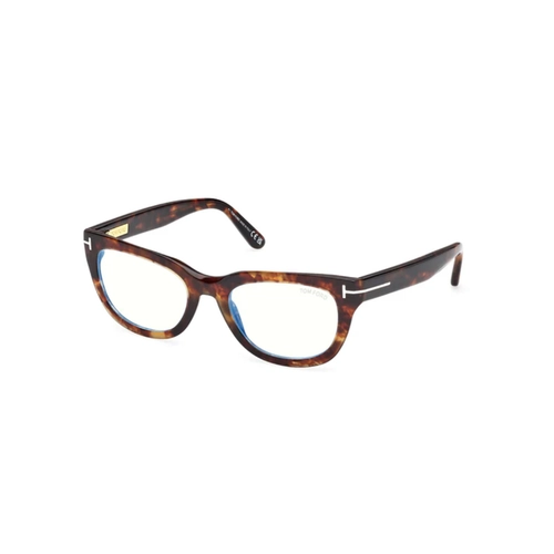 Óculos de Grau Tom Ford FT6066-B_53055 Acetato Marrom Mesclado