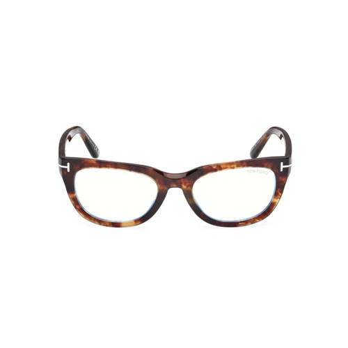 Óculos de Grau Tom Ford FT6066-B_53055 Acetato Marrom Mesclado