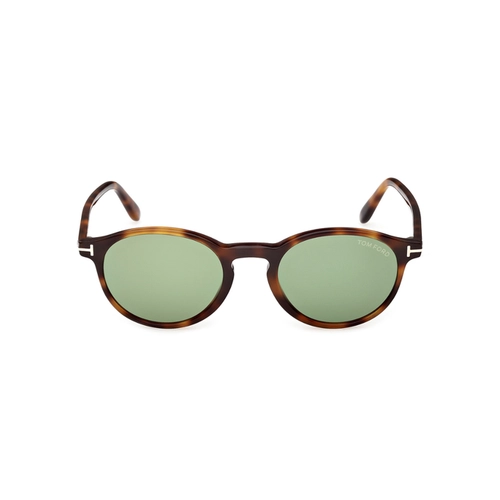 Óculos de Sol Tom Ford FT1331_5153N Acetato Marrom Mesclado com lentes na cor Verde