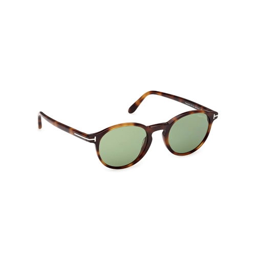 Óculos de Sol Tom Ford FT1331_5153N Acetato Marrom Mesclado com lentes na cor Verde