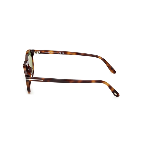 Óculos de Sol Tom Ford FT1331_5153N Acetato Marrom Mesclado com lentes na cor Verde