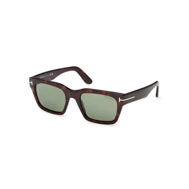 Óculos de Sol Tom Ford FT1333_5352R Acetato Marrom Mesclado com lentes na cor Verde Polarizado 1