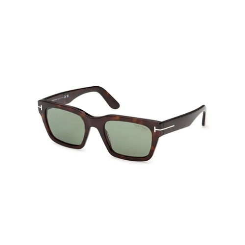 Óculos de Sol Tom Ford FT1333_5352R Acetato Marrom Mesclado com lentes na cor Verde Polarizado