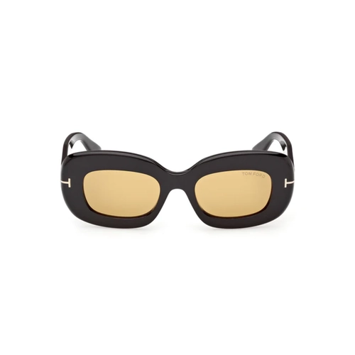 Óculos de Sol Tom Ford FT1345_5001E Acetato Preto com lentes na cor Amarelo