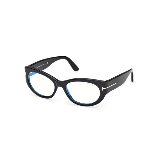 Óculos de Grau Tom Ford FT6133-B_54001 Acetato Preto 1