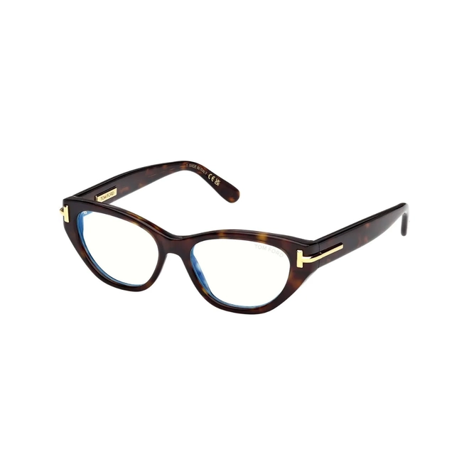 Óculos de Grau Tom Ford Icon FT6079-B_52052 Acetato Marrom Mesclado 1