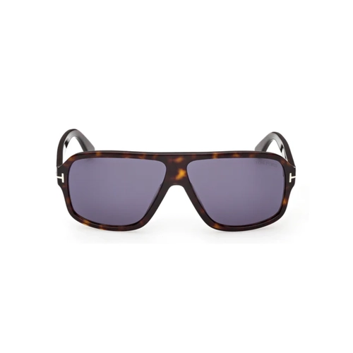 Óculos de Sol Tom Ford FT1335_6352V Acetato Marrom Mesclado com lentes na cor Azul