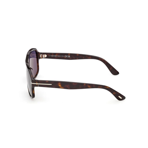 Óculos de Sol Tom Ford FT1335_6352V Acetato Marrom Mesclado com lentes na cor Azul