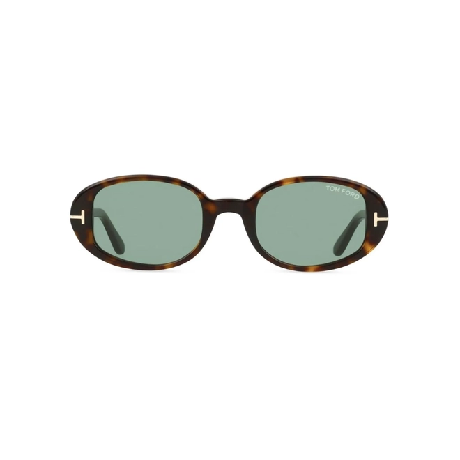 Óculos de Sol Tom Ford FT1364_4952N Acetato Marrom Mesclado com lentes na cor Verde 2
