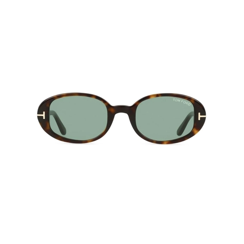 Óculos de Sol Tom Ford FT1364_4952N Acetato Marrom Mesclado com lentes na cor Verde