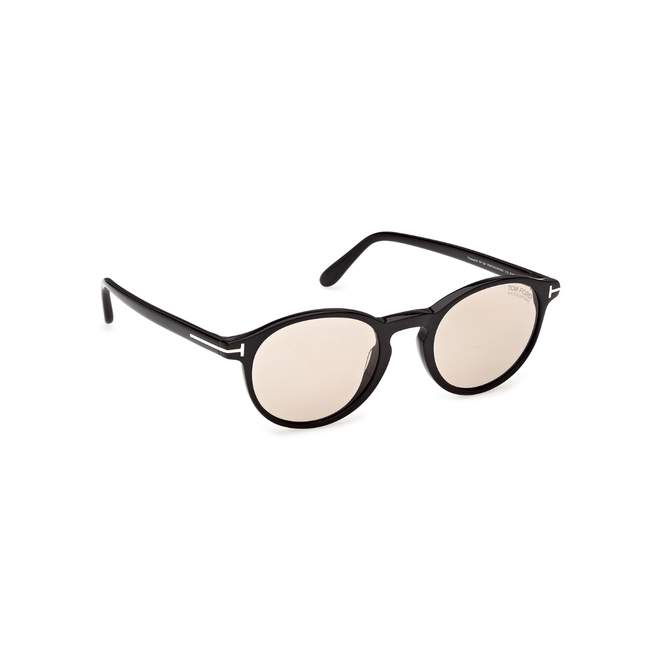 Óculos de Sol Tom Ford FT1331_5101E Acetato Preto com lentes na cor Marrom Fotocromático 3