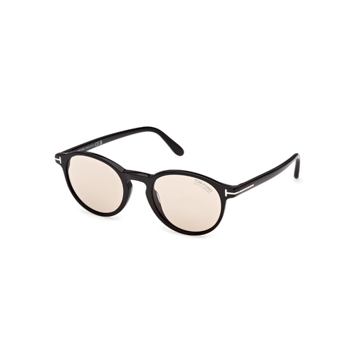 Óculos de Sol Tom Ford FT1331_5101E Acetato Preto com lentes na cor Marrom Fotocromático
