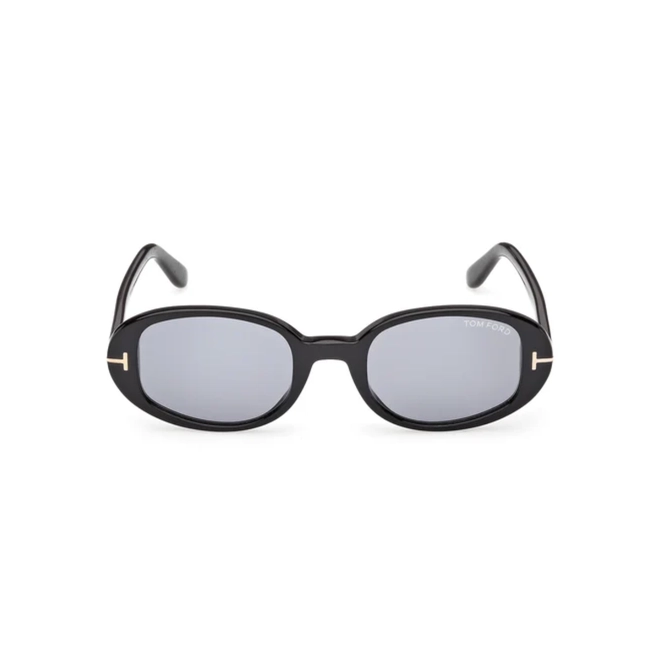 Óculos de Sol Tom Ford FT1364_4901A Acetato Preto com lentes na cor Fumê 2