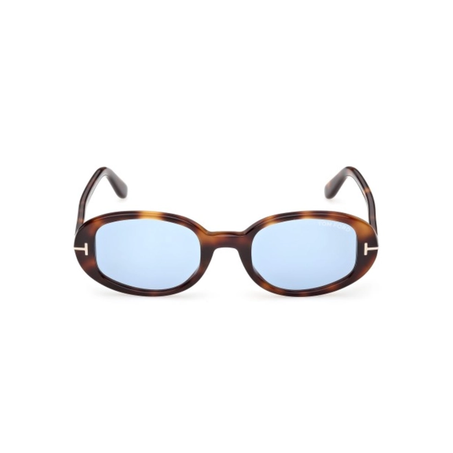 Óculos de Sol Tom Ford FT1364_4953V Acetato Marrom Mesclado com lentes na cor Azul 2