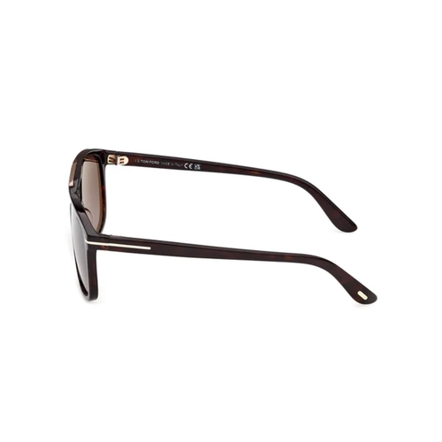 Óculos de Sol Tom Ford FT1338_5852K Acetato Marrom Mesclado com lentes na cor Marrom Degradê