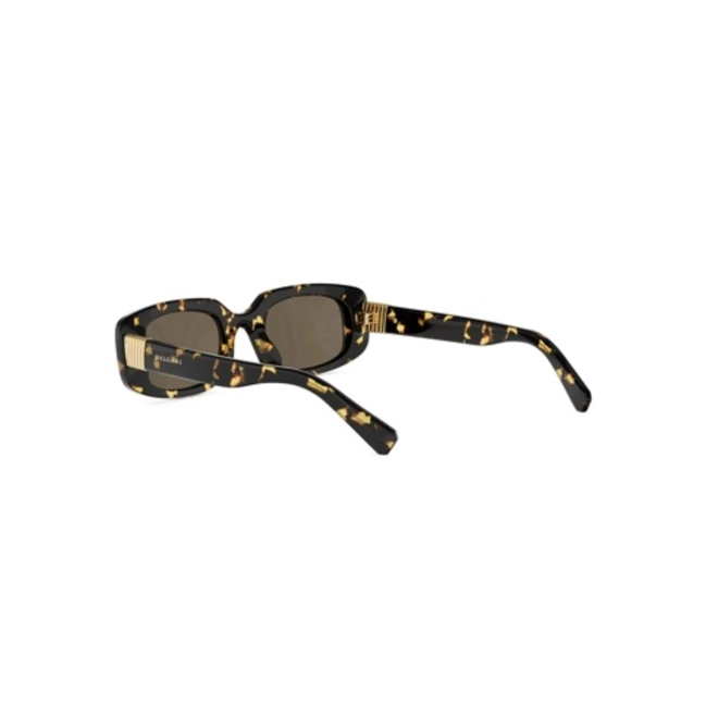 Óculos de Sol Bvlgari BV40084I_4856E Acetato Marrom Mesclado com lentes na cor Marrom 5