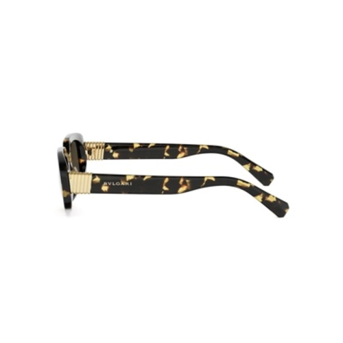 Óculos de Sol Bvlgari BV40084I_4856E Acetato Marrom Mesclado com lentes na cor Marrom