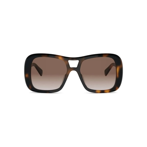 Óculos de Sol Celine Triomphe CL40331U_5553F Acetato Marrom Mesclado com lentes na cor Marrom Degradê