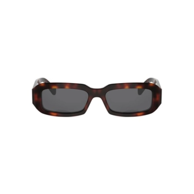 Óculos de Sol Celine Triomphe CL40335I_5452A Acetato Marrom Mesclado com lentes na cor Fumê 2