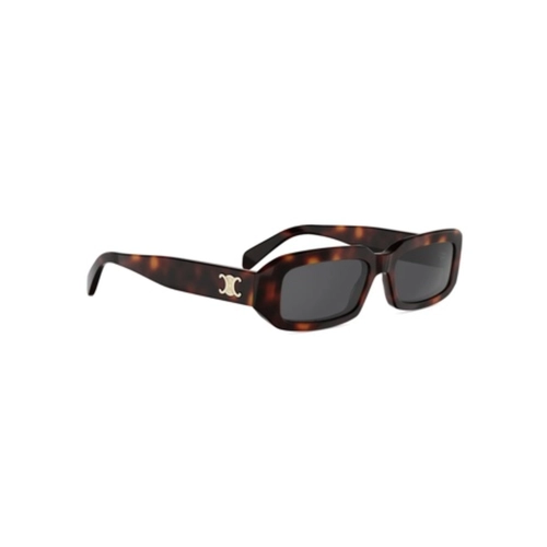 Óculos de Sol Celine Triomphe CL40335I_5452A Acetato Marrom Mesclado com lentes na cor Fumê