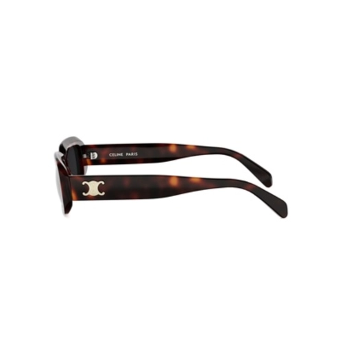 Óculos de Sol Celine Triomphe CL40335I_5452A Acetato Marrom Mesclado com lentes na cor Fumê