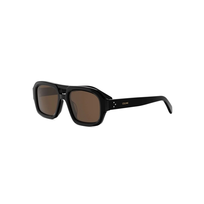 Óculos de Sol Celine CL40336U_5301E Acetato Preto com lentes na cor Marrom 1
