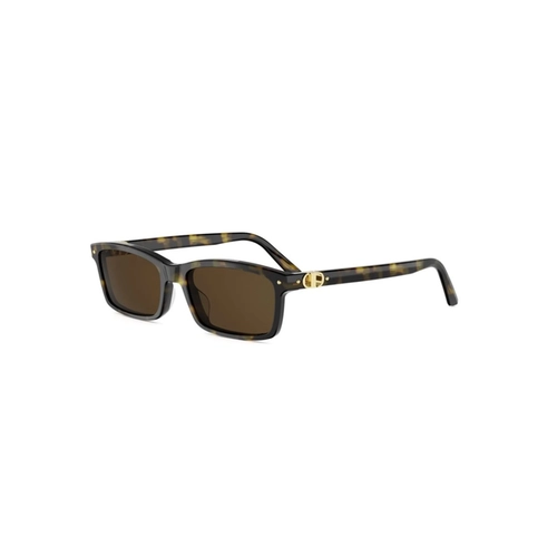 Óculos de Sol Christian Dior Petit CD S1I CD40235I_5452E Acetato Marrom Mesclado com lentes na cor Marrom
