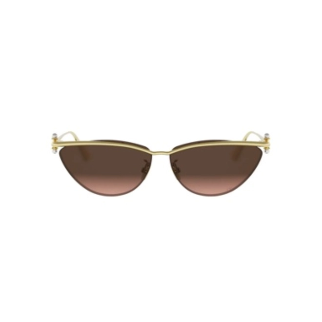 Óculos de Sol Christian Dior DiorTribales B2U CD40233U_6110K Metal Dourado com lentes na cor Marrom 2