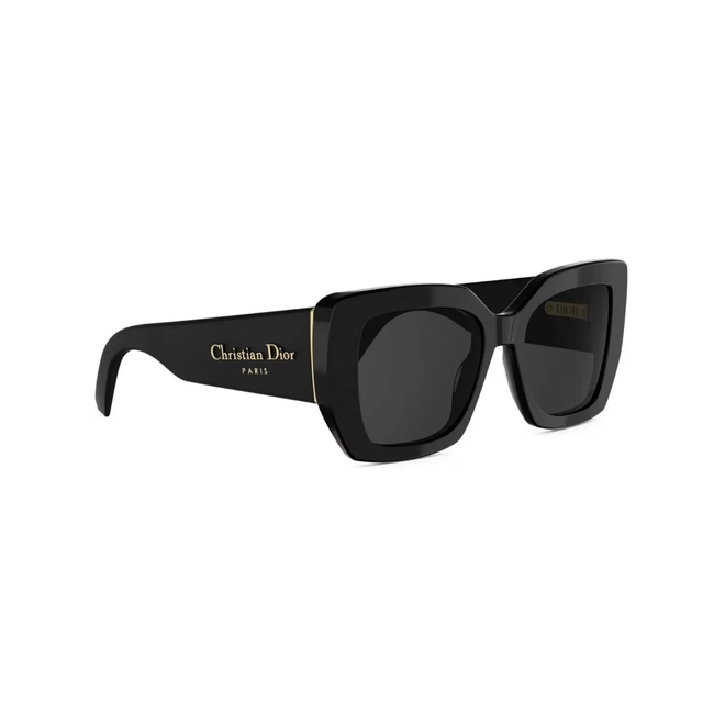 Óculos de Sol Christian Dior DiorOmbre S2I CD40238I_5401A Acetato Preto com lentes na cor Cinza 3