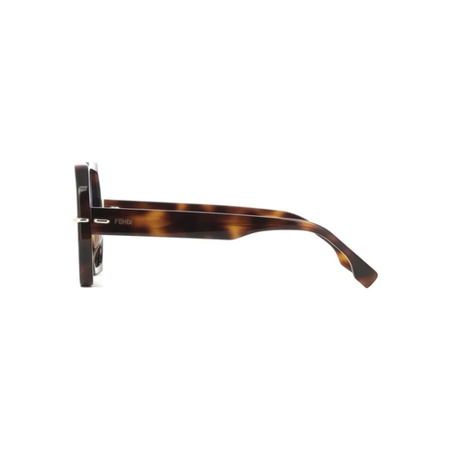 Óculos de Sol Fendi FE40173I_5453X Acetato Marrom Mesclado com lentes na cor Azul
