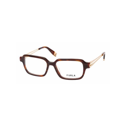 Óculos de Grau Furla VFUB04 520C10 Acetato Marrom Mesclado