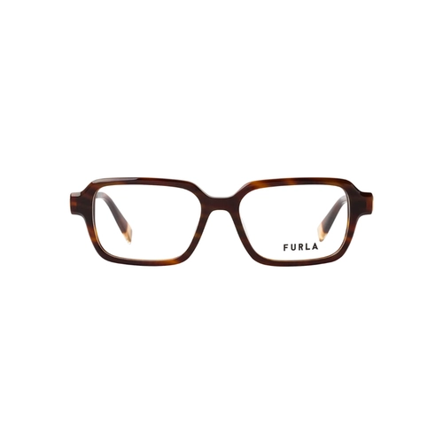 Óculos de Grau Furla VFUB04 520C10 Acetato Marrom Mesclado