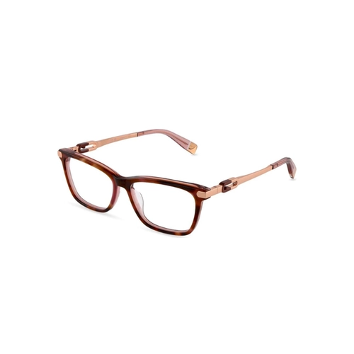 Óculos de Grau Furla VFUB02 5406R9 Acetato Marrom Mesclado