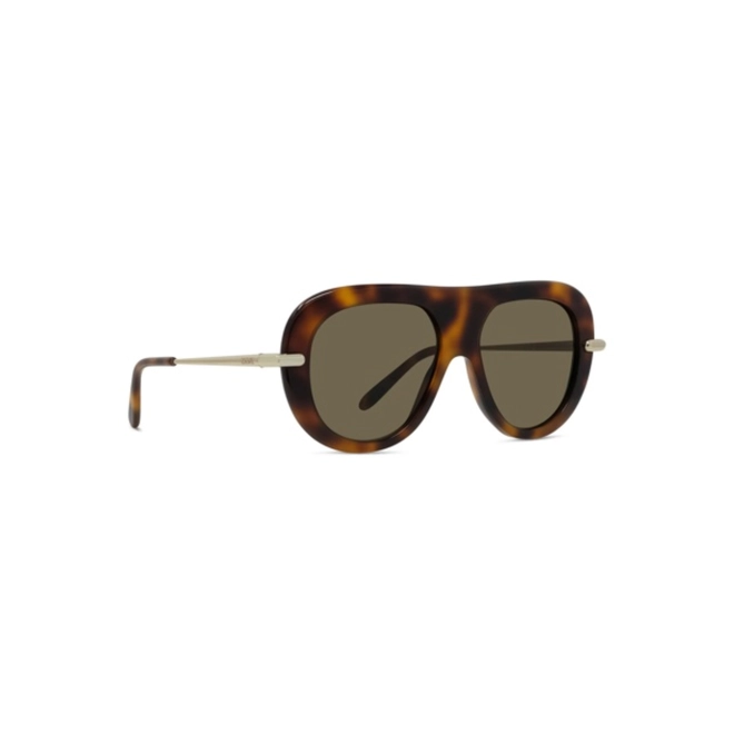 Óculos de Sol Loewe LW40186I_5252E Acetato Marrom Mesclado com lentes na cor Marrom 3