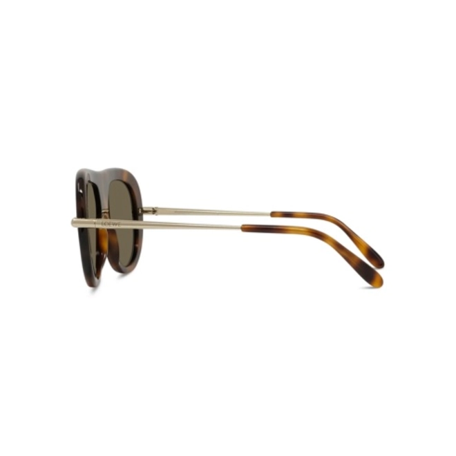Óculos de Sol Loewe LW40186I_5252E Acetato Marrom Mesclado com lentes na cor Marrom 4