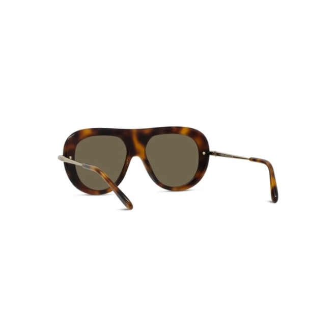 Óculos de Sol Loewe LW40186I_5252E Acetato Marrom Mesclado com lentes na cor Marrom 5