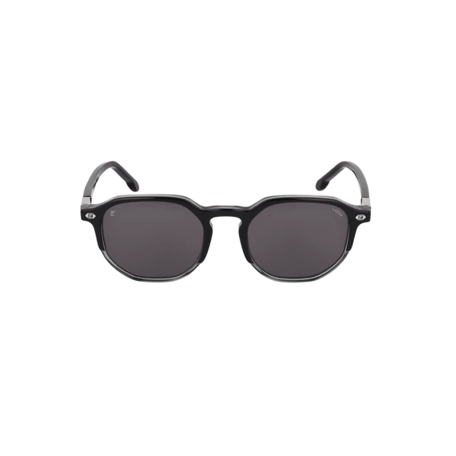 Óculos de Sol Lozza SL4421 5301AL Acetato Preto com lentes na cor Fumê 2