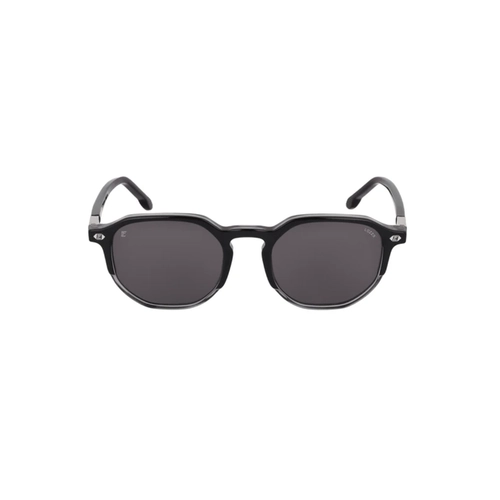 Óculos de Sol Lozza SL4421 5301AL Acetato Preto com lentes na cor Fumê