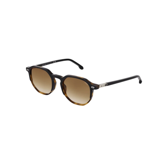 Óculos de Sol Lozza X Luis Figo SL4421 530U64 Acetato Marrom Mesclado com lentes na cor Marrom Degradê 1