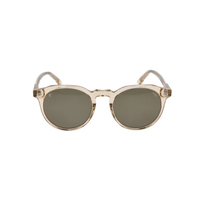 Óculos de Sol Lozza SL4414 5207HM Acetato Bege Transparente com lentes na cor Verde 2