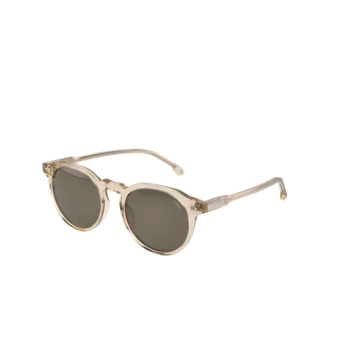 Óculos de Sol Lozza SL4414 5207HM Acetato Bege Transparente com lentes na cor Verde