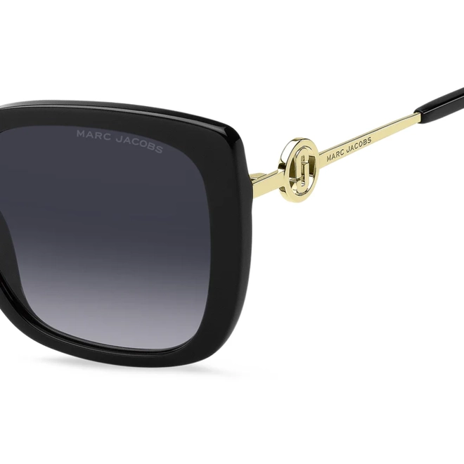 Óculos de Sol Marc Jacobs MARC 727/S 807 559O S Acetato Preto com lentes na cor Cinza Escuro 3