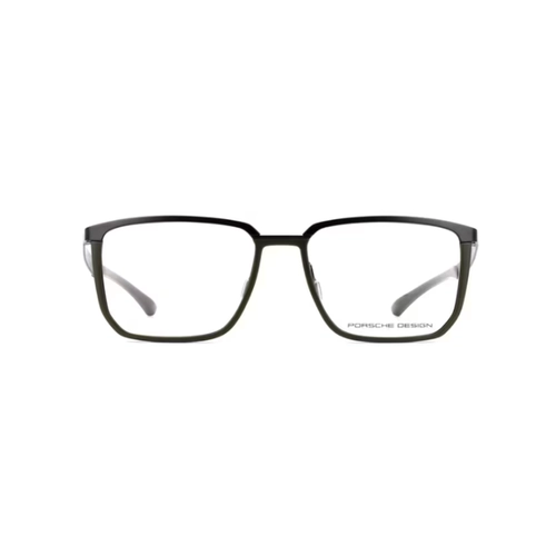 Óculos de Grau Porsche Design P8790 55A000 Metal Verde Oliva e Preto