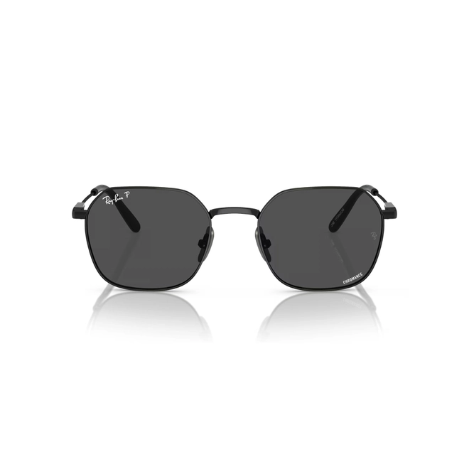 Óculos de Sol Ray-Ban Jim 0RB8094 9267K853 Metal Preto com lentes na cor Cinza Escuro Polarizado 2