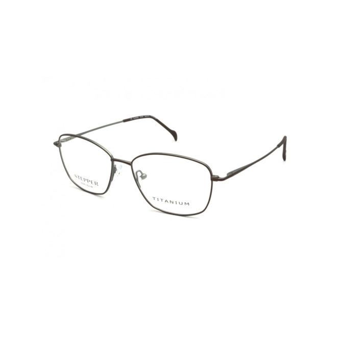 Óculos de Grau Stepper SI-50302 F016 54 Titânio Marrom e Verde 1